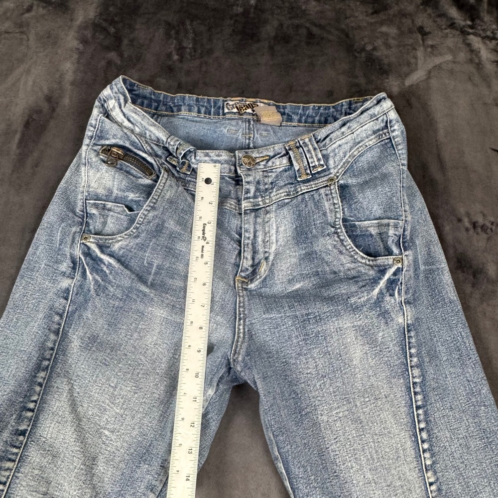 Crest Y2K Jeans  Capris Womens 17/18 Blue  Multi-Pocket Cropped Pants